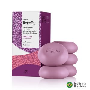 Jabón Vegetal Puro Natura - Tododia Flor de Ciruela y Vainilla x5 Unid.