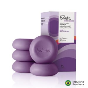 Jabón Vegetal Puro Natura - Tododia con Mora y Flor de Durazno x5 Unid.