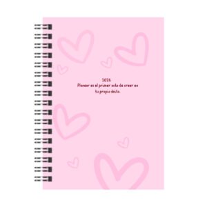 AGENDA A5 2026 – DISEÑO CORAZON ROSA