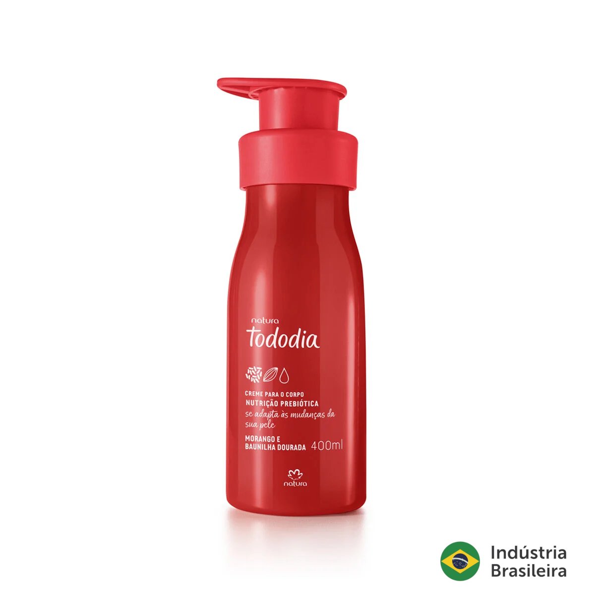 Crema Corporal Natura - Tododia Fresa y Vainilla dorada 400ml