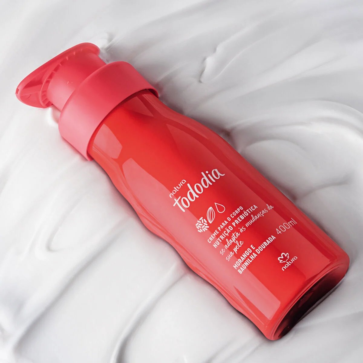 Crema Corporal Natura - Tododia Fresa y Vainilla dorada 400ml - Imagen 2