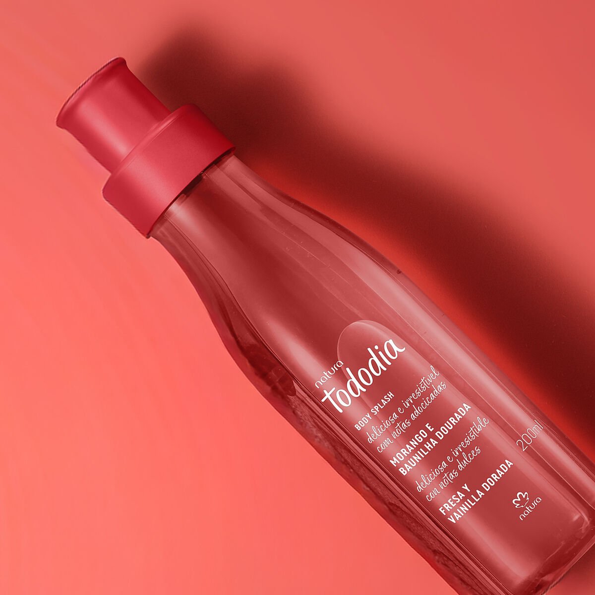 Body Splash Natura Tododia Fresa y Vainilla Dorada 200 ml - Imagen 2