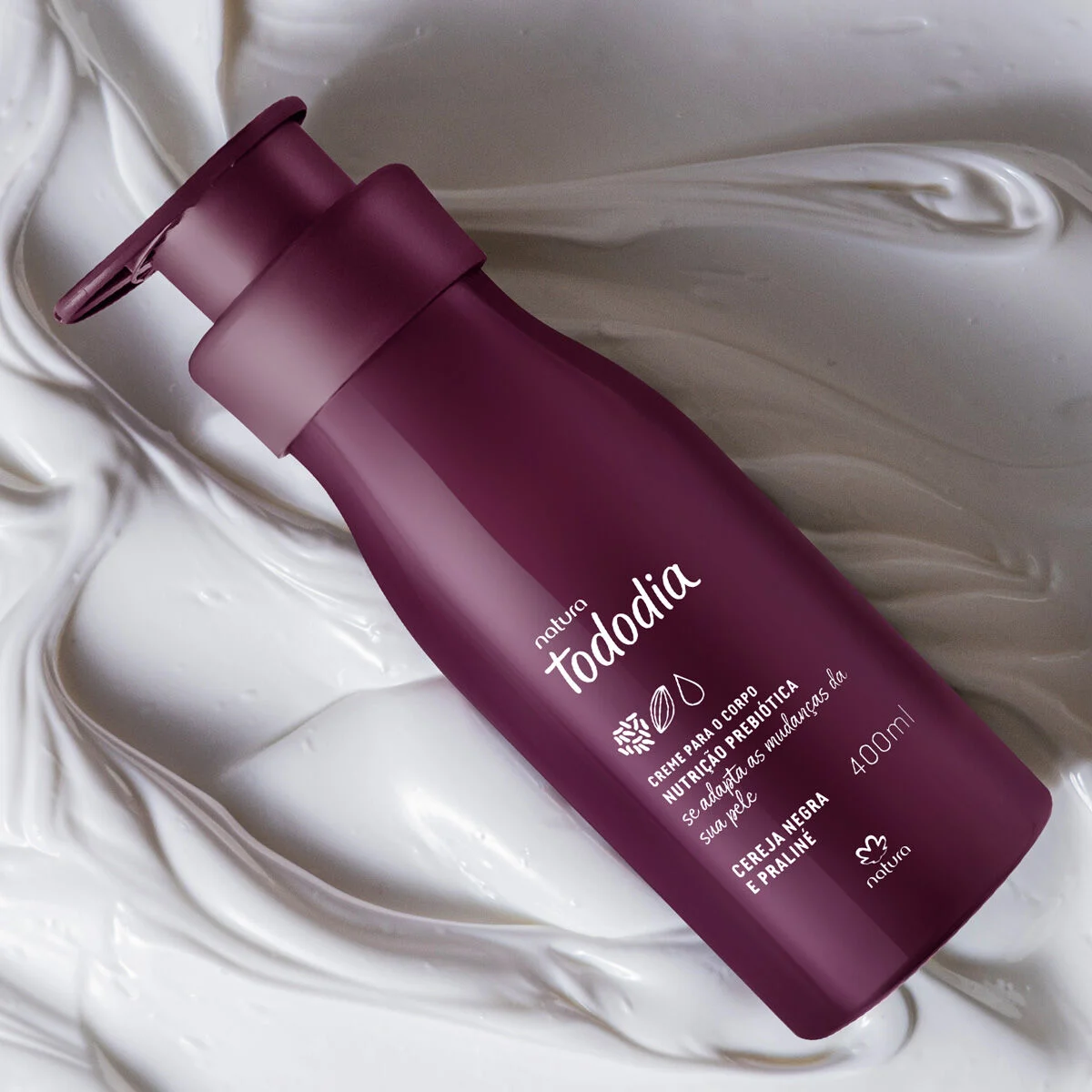 Crema Corporal Natura - Tododia Cereza negra y praliné 400ml - Imagen 3