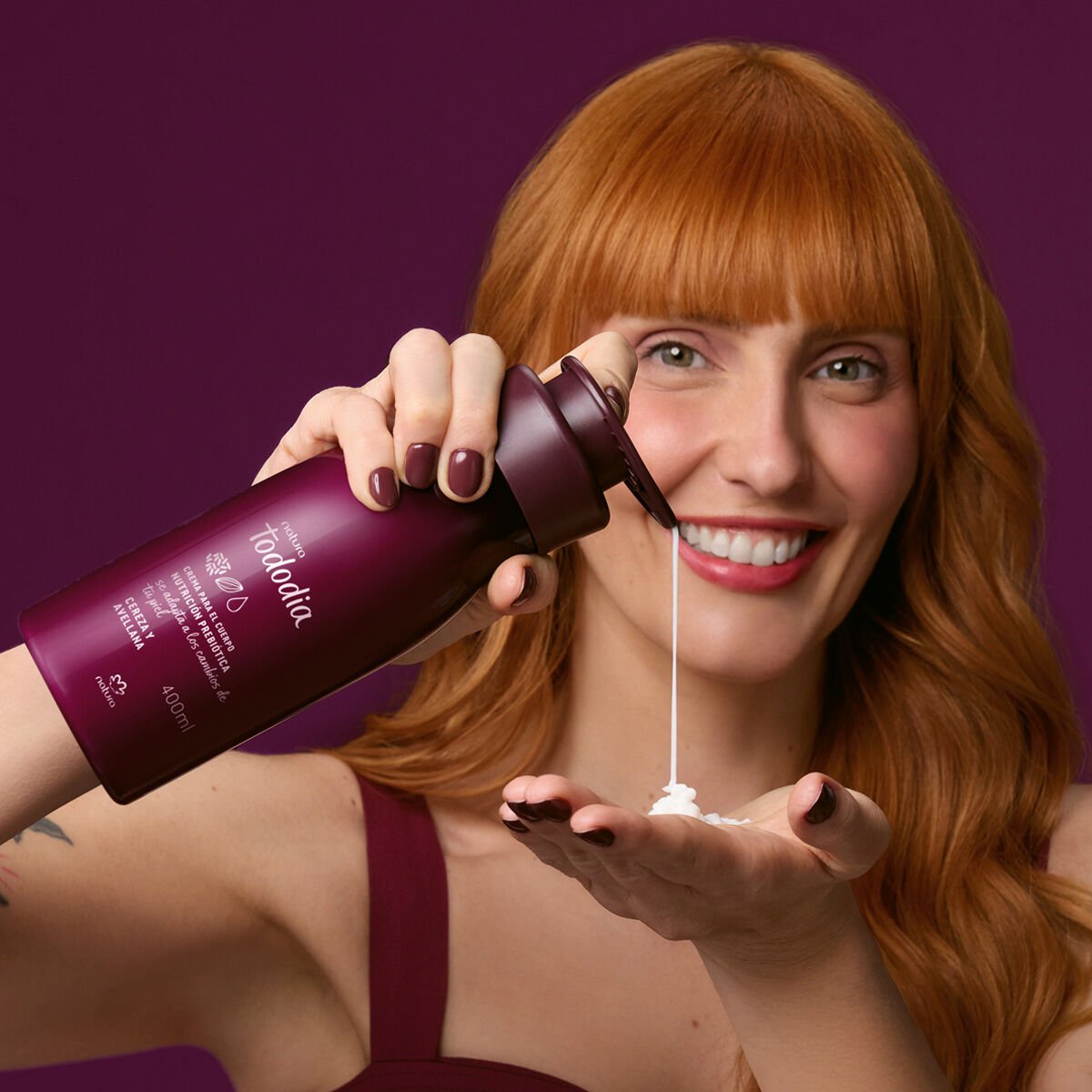 Crema Corporal Natura - Tododia Cereza negra y praliné 400ml - Imagen 2